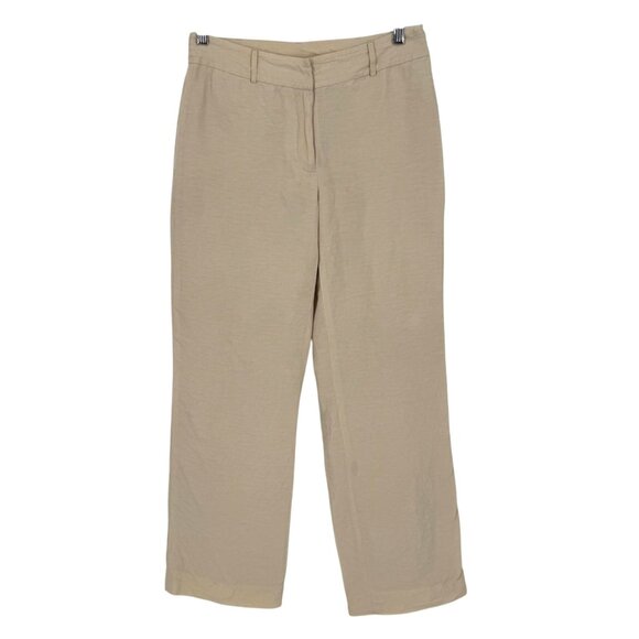 Joneswear Womens‎ Wide Leg Pants Size 4 Silk Linen Vintage Y2K Career Work - Picture 1 of 7